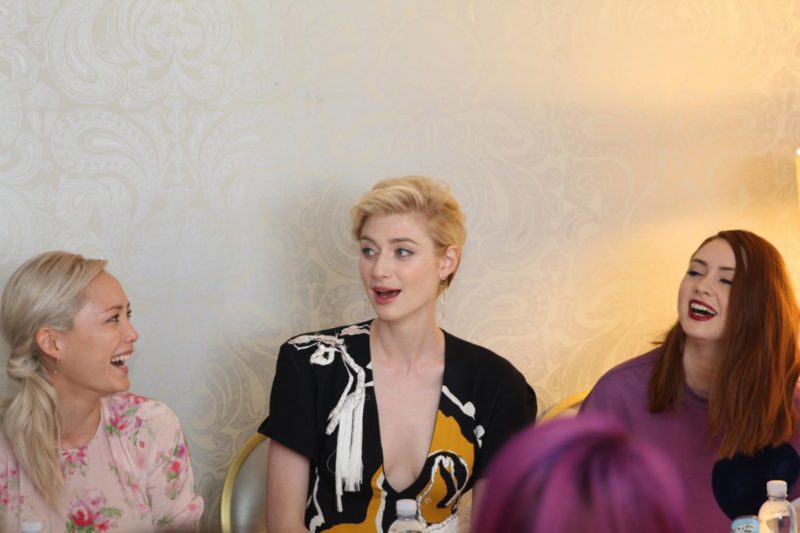 We talked makeup, strong storylines, & being part of the Marvel family with the women of Guardians of the Galaxy Vol. 2. We interviewed Karen Gillan. Pom Klementieff, and Elizabeth Debicki at this incredible event.