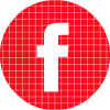 Facebook red check circle social media icon