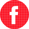 Facebook red check circle social media icon
