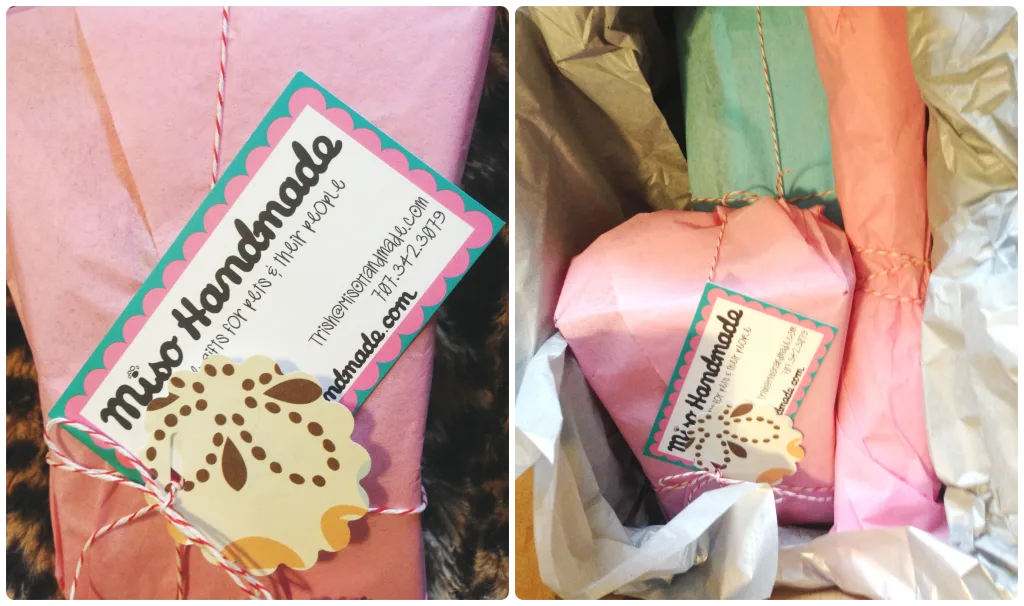 MisoHandmade Catnip Toys Packaging