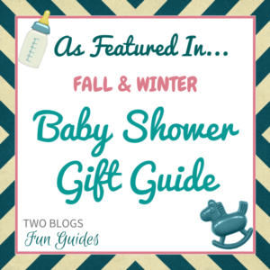 Fall & Winter Baby Shower Gift Guide #TwoBlogsFunGuides As Featured button