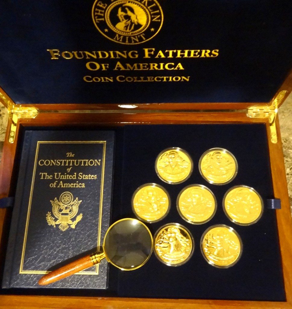 Franklin Mint Founding Fathers of America Coin Collection