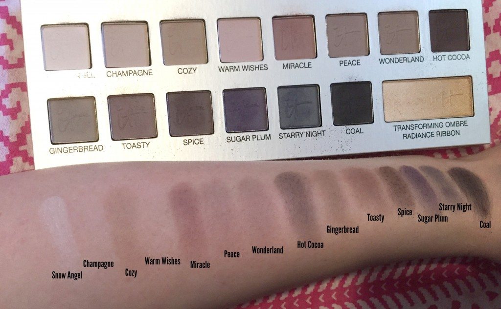 It Cosmetics Naturally Pretty Celebration Eyeshadow Palette Swatches