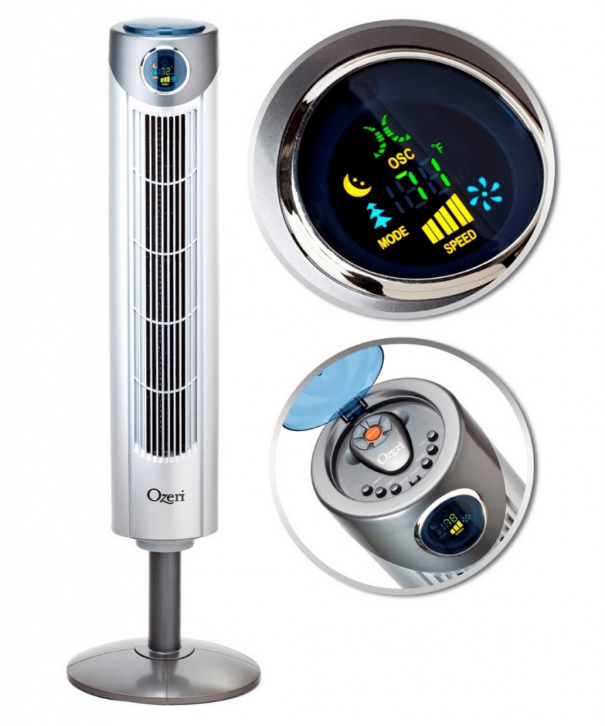  - Adjustable Oscillating Tower Fan with Noise Reduction Technology