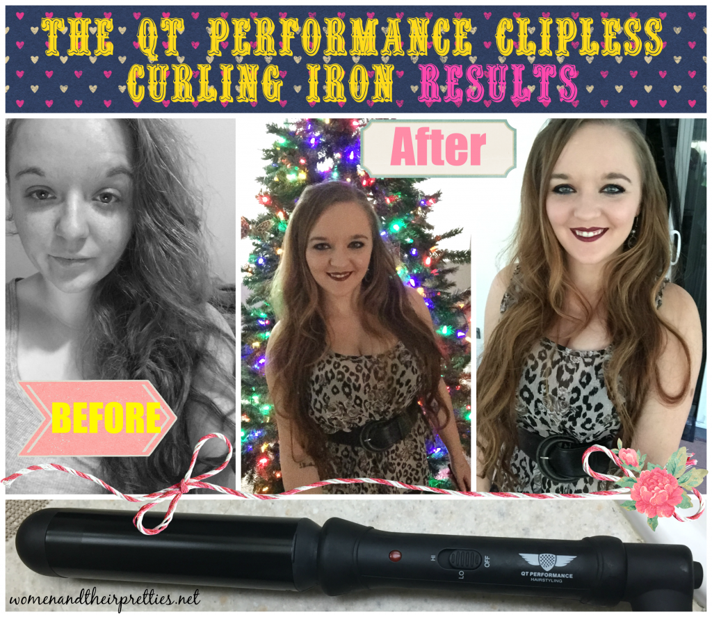 The QT Performance Clipless Curling Iron Results