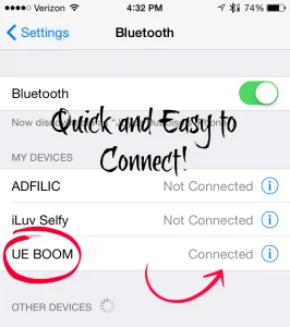 Bluetooth Connected