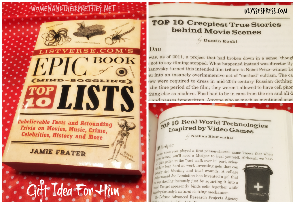 Find the Epic Book of Min Boggling Top 10 Lists on ulyssespress.com and reviewed on womenandtheirpretties.net