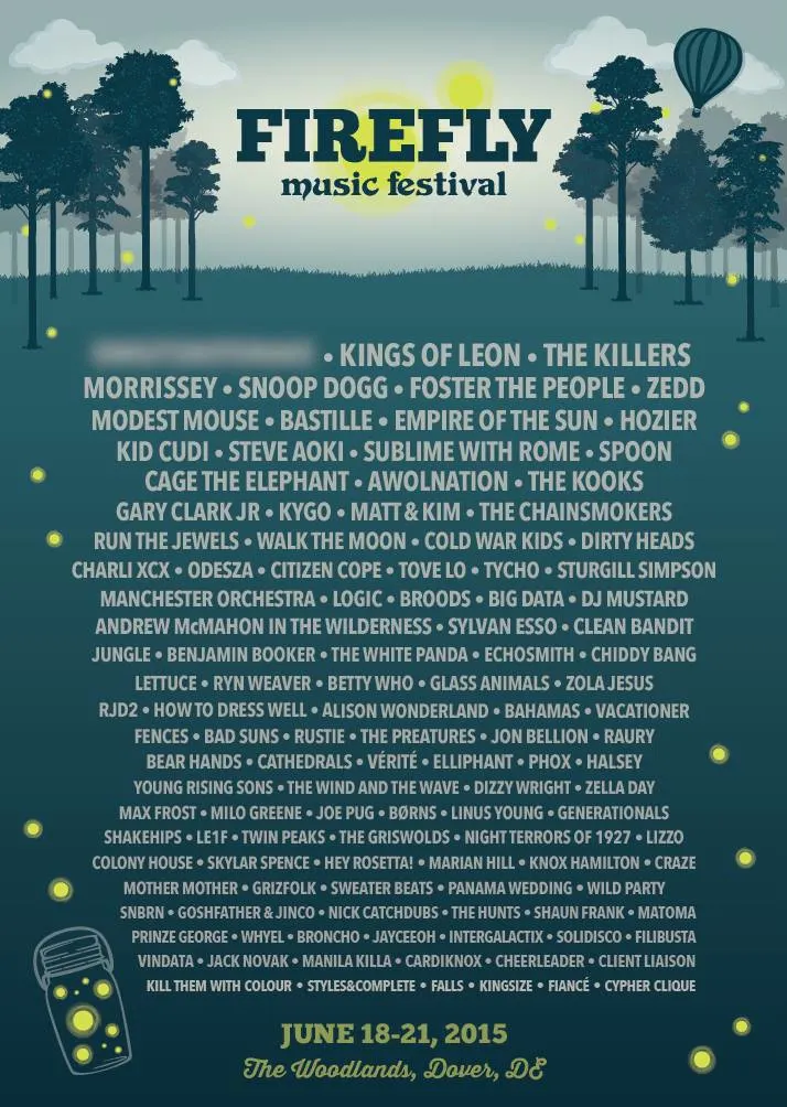 Firefly Lineup