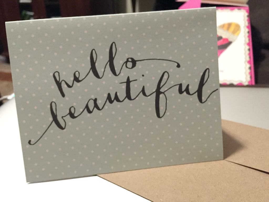 Estilo Hello Beautiful Greeting Card