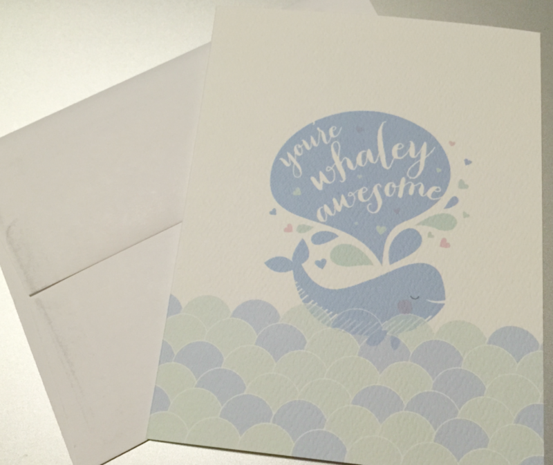 Pennie Post You're Whaley Awesome Greeting Card