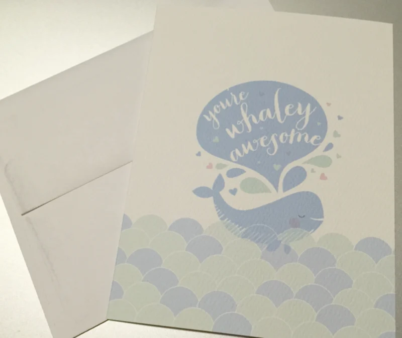 Pennie Post You're Whaley Awesome Greeting Card