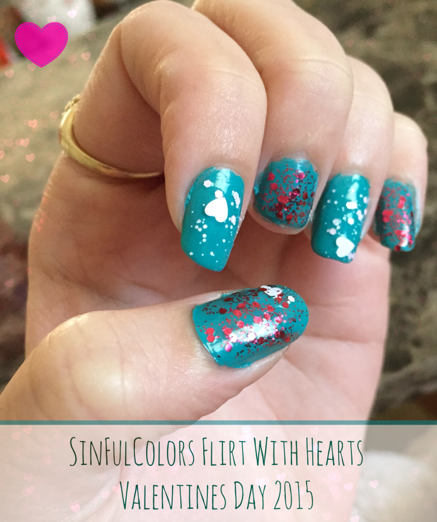SinfulColors Flirt With Hearts Valentines Day Nails