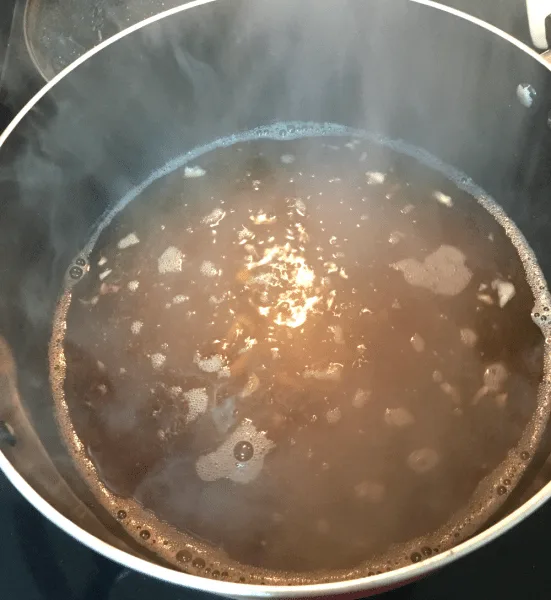 Boiling Broth for Crispy Lemongrass