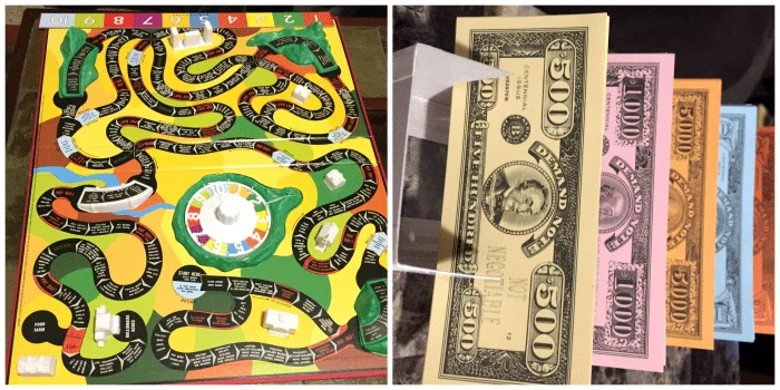 Classic Game of Life Money and Board