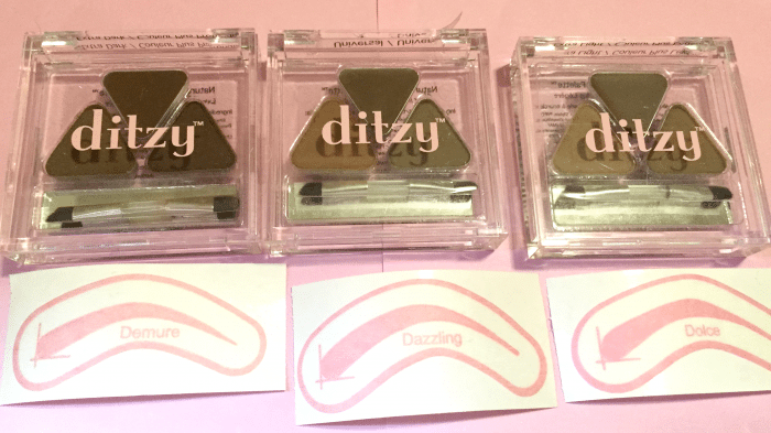 Ditzy Comsetics Eyebrow Stencils