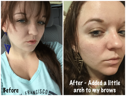 Ditzy Cosmetics Beauty-Full Brows Before and After Review