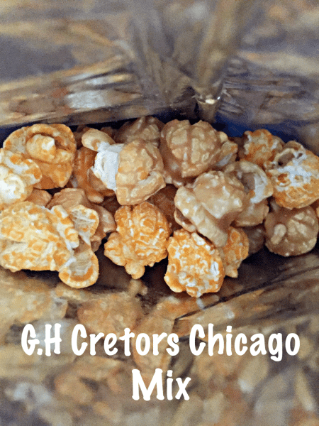 G.H Cretors Chicago Mix Inside Bag View