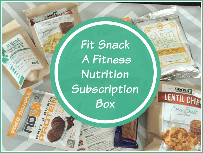 A Fitness Nutrition Subscription Box