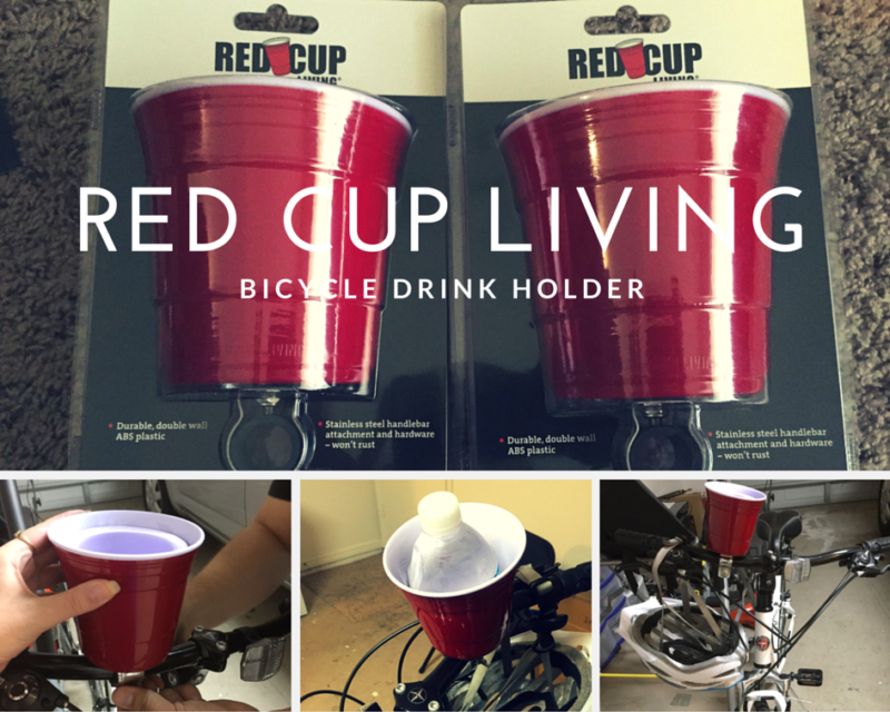 Red cup living bicycle drink holder