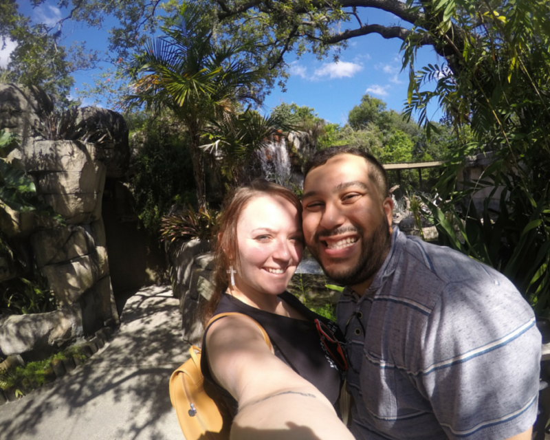 Us at Tampa's Lowry Park Zoo