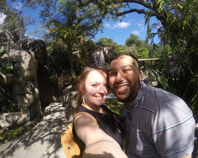 Us at Tampa's Lowry Park Zoo