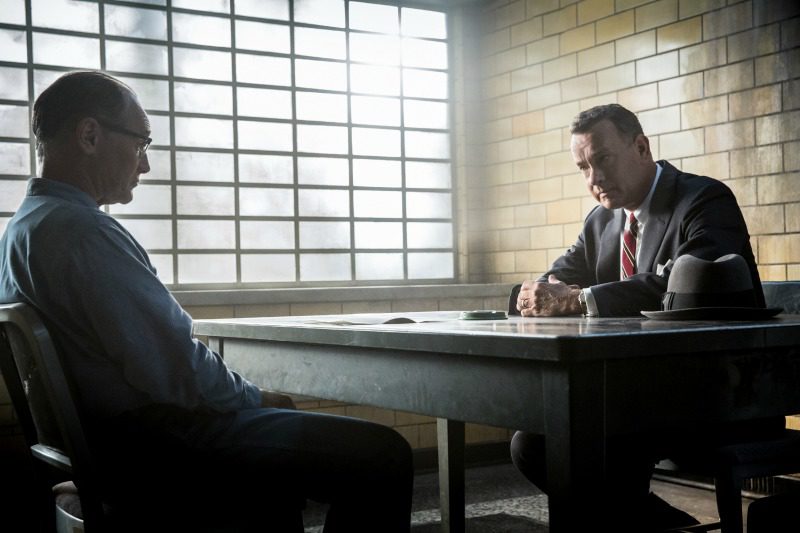 Brooklyn lawyer James Donovan (Tom Hanks) meets with his client Rudolf Abel (Mark Rylance), a Soviet agent arrested in the U.S. in DreamWorks Pictures/Fox 2000 PIctures' dramatic thriller BRIDGE OF SPIES, directed by Steven Spielberg.