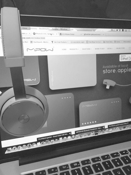 MiPow M3 Headphones on Computer - Wireless Headphones
