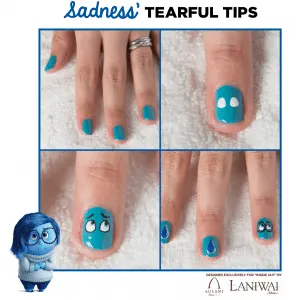 Inside Out Nail Art Designs - Sadness