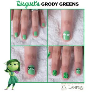 Inside Out Nail Art Designs - Disgust