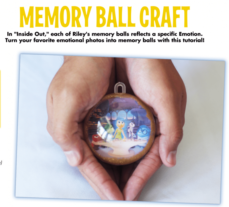 Inside Out Memory Ball Craft