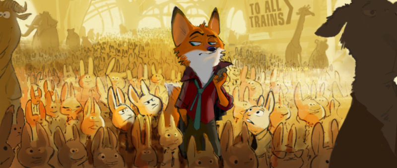 A fast-talking fox is framed for a crime he didn’t commit in Walt Disney Animation Studios’ “Zootopia” (working title)—in theaters in 2016. ©2013 Disney. All Rights Reserved.