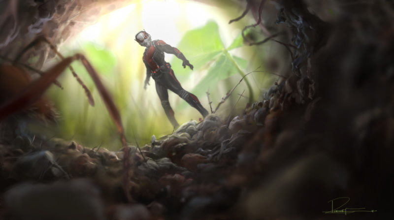Marvel's Ant-Man..Conceptual Artwork of Scott Lang/Ant-Man..Artist: Rodney Fuentebella..? Marvel 2014