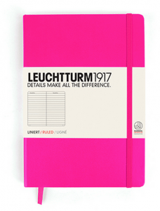 Leuchtterm Large Neon Lined Pink Designed By Leuchtturm1917