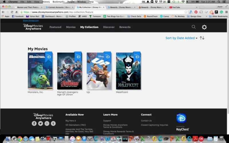 Disney Movies Anywhere - My Collection