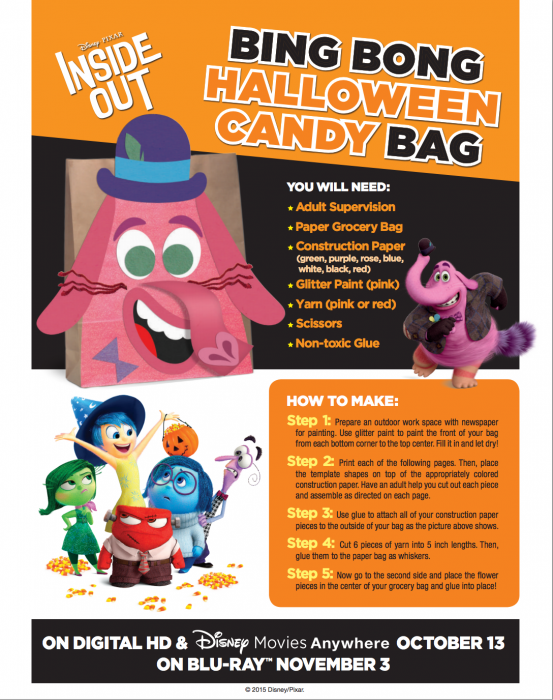 Free Inside Out Halloween Activities