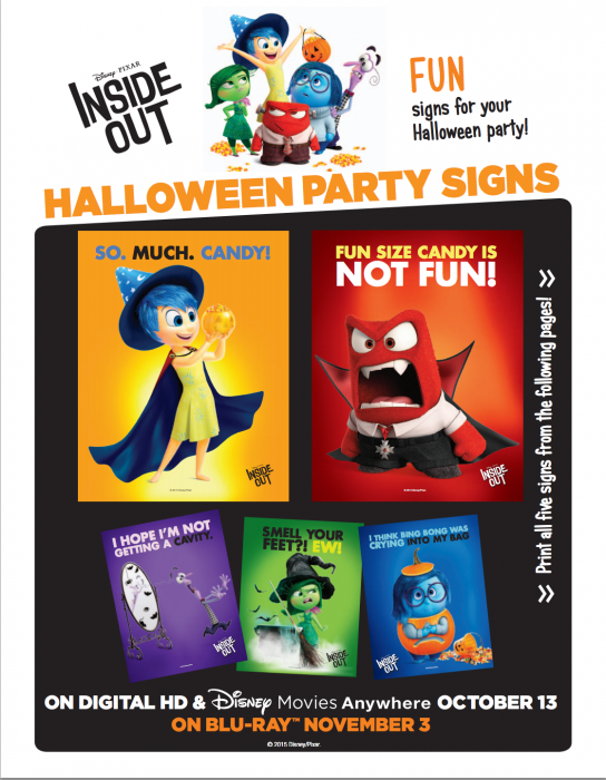 Free Inside Out Halloween Activities