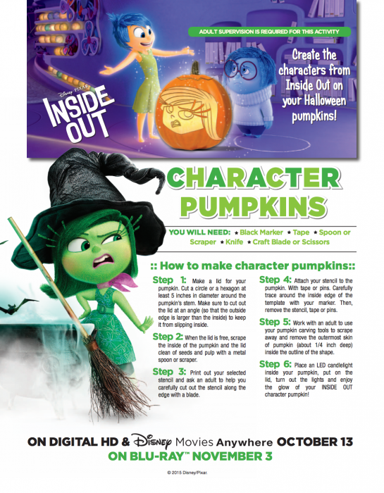 Free Inside Out Halloween Activities