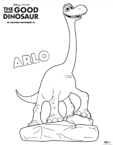 Good Dino Free Coloring Sheet
