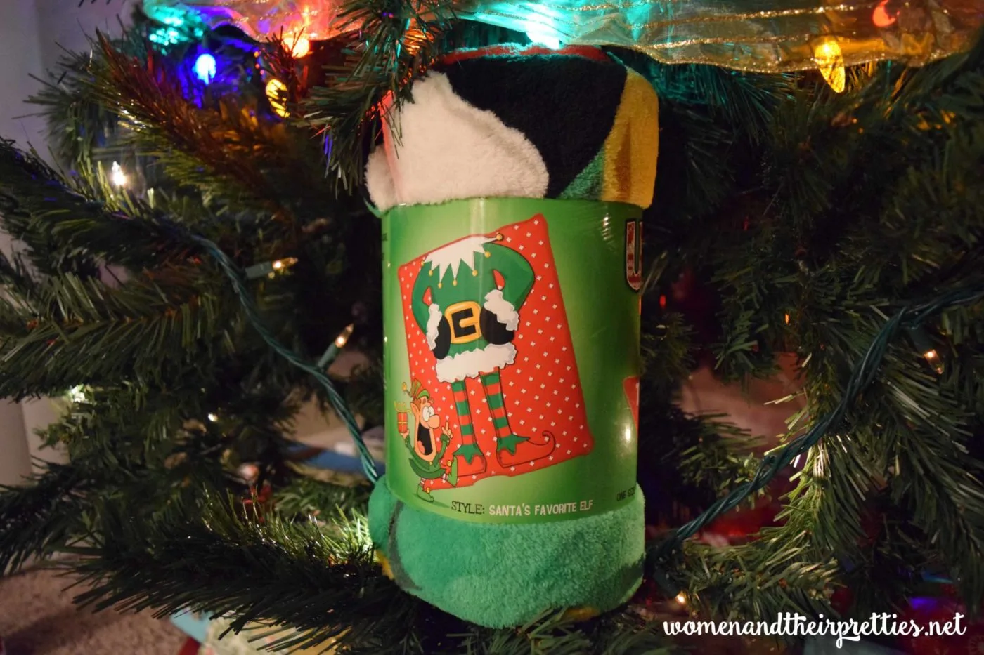 Ugly Christmas Blanket Santas Favorite Elf #Christmas #GiftIdea #ChristmasBlanket