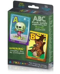He's All Boy Fun Flash Cards for Kids