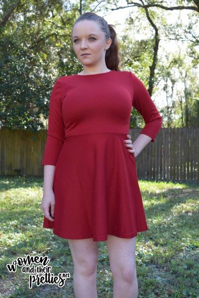 Red Keyhole Dress from Lookbookstore