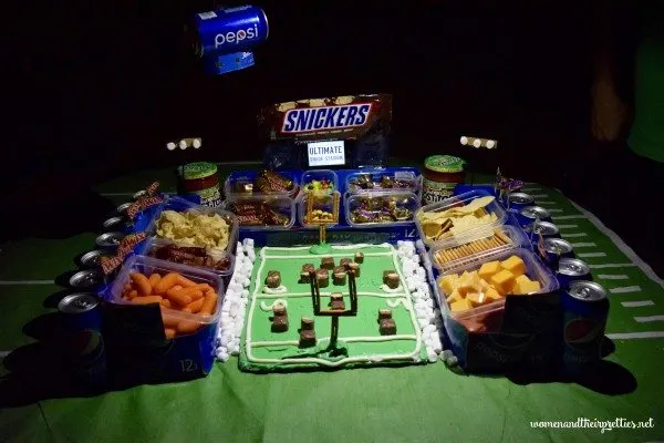 Snickers and Pepsi DIY Snack Stadium