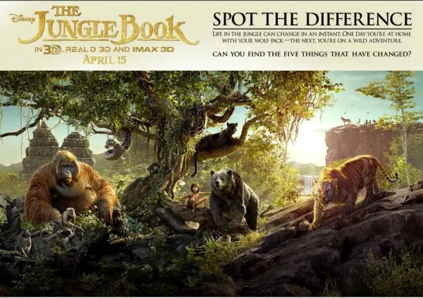 The Jungle Book Free Acticvity Sheet Spot The Difference