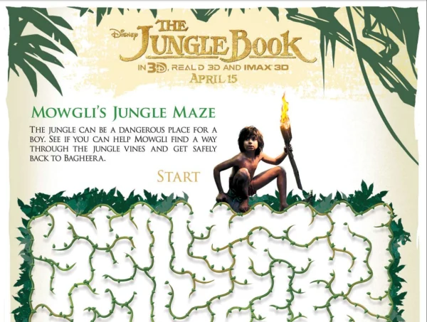 The Jungle Book Free Activity Sheet Maze
