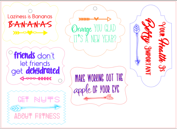 Free Printable Tags - Wellness Quotes
