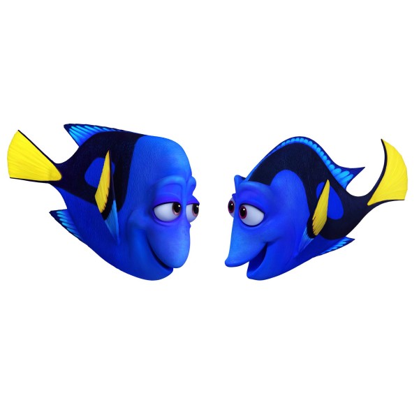 Pictured (L-R): CHARLIE (voice of Eugene Levy) and JENNY (voice of Diane Keaton) would do anything for their only child, Dory. ©2016 Disney•Pixar. All Rights Reserved. 