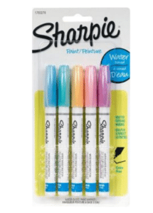 Pastel Glitter Sharpie Paint Markers