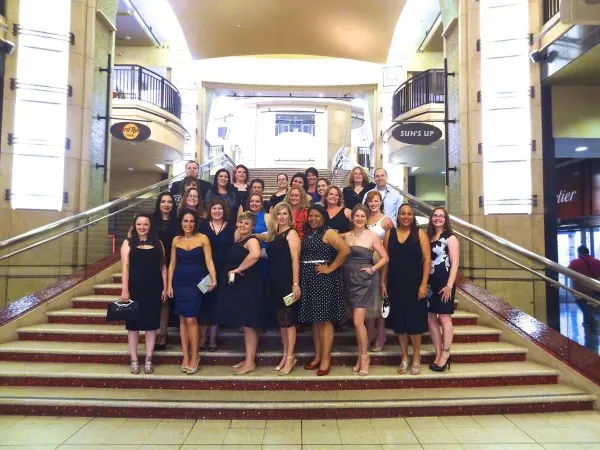 On The Oscars Stairs on the way to The Jungle Book premiere