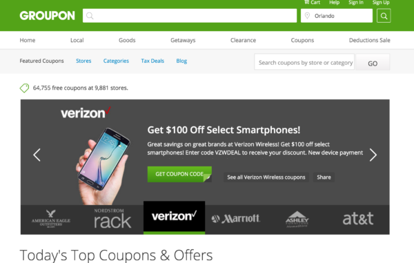 Groupon Coupons