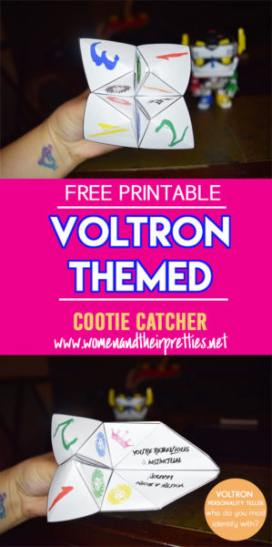 Free Voltron Cootie Catcher Printable
